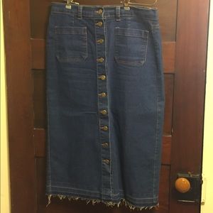 Long jean skirt-worn twice